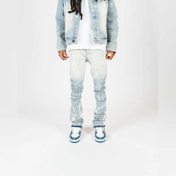 PHEELINGS "JOYFUL JOURNEY" FLARE STACK DENIM JEANS ONLY - Picture 4 of 7